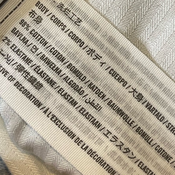 Abercrombie Girls High Rise Straight Colorblock Blue Denim Jeans Size 13 / 14 - Picture 10 of 11